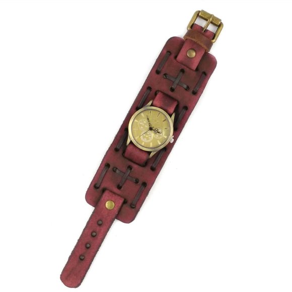 Other - ✨✨BRAND NEW Punk Style Vintage Leather Men's Watch